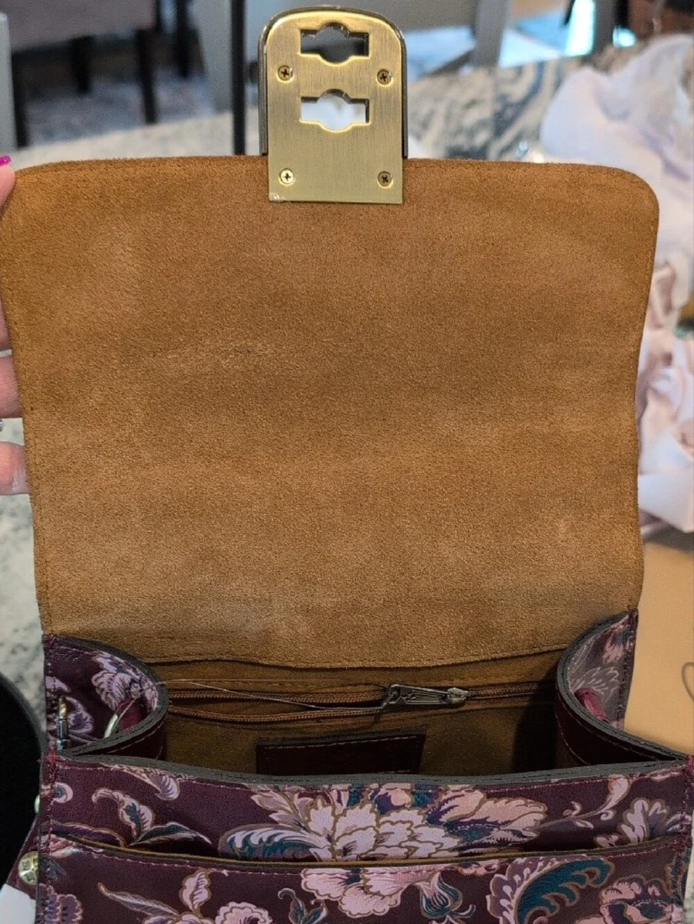 Patricia Nash Chauny Euro Floral Tapestry Satchel Bag